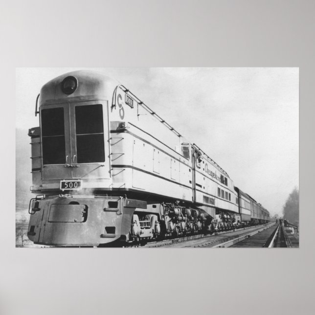 Chesapeake & Ohio Railroad "500" Locomotive Poster (Front)