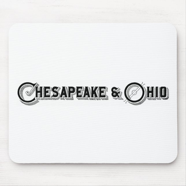 Chesapeake & Ohio Railroad Logo ca.1897 Mouse Pad (Front)