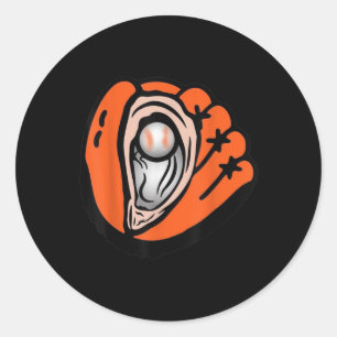 Chesapeake-oyster-catchers-baseball classic round sticker