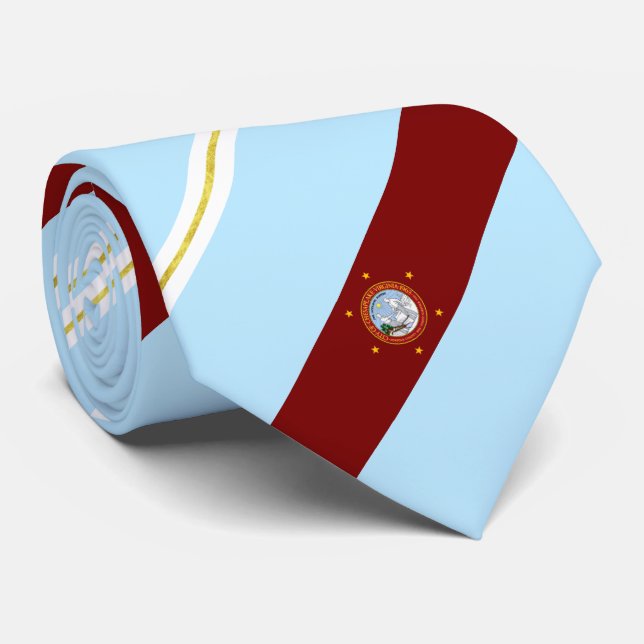 Chesapeake (Virginia) city flag Neck Tie (Rolled)