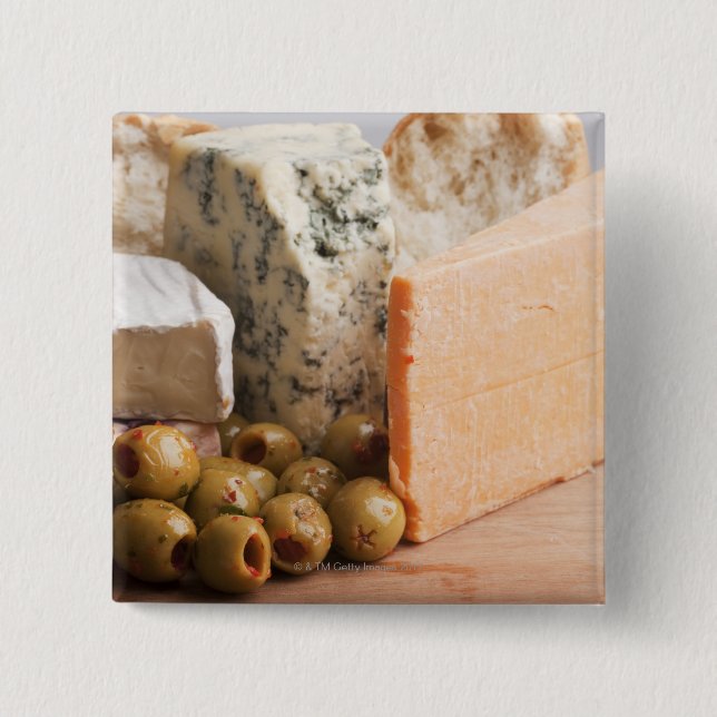 chese and olives button (Front)