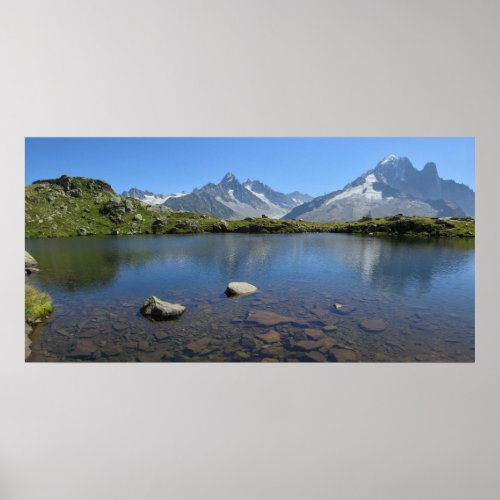 Cheserys French Alps Lake Poster