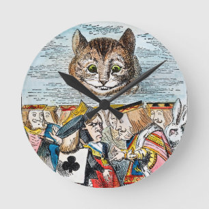 Cheshire Cat, 1865 Round Clock