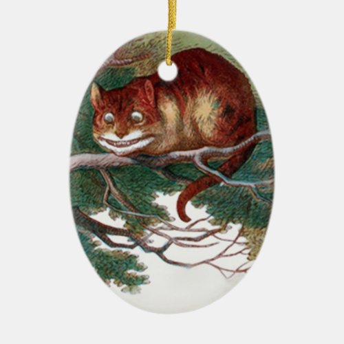 Cheshire Cat 2 Ceramic Ornament