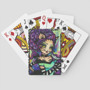 Cheshire Cat Alice in Wonderland Art Playing Cards