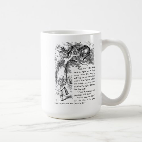 Cheshire cat   Alice in Wonderland  Coffee Mug