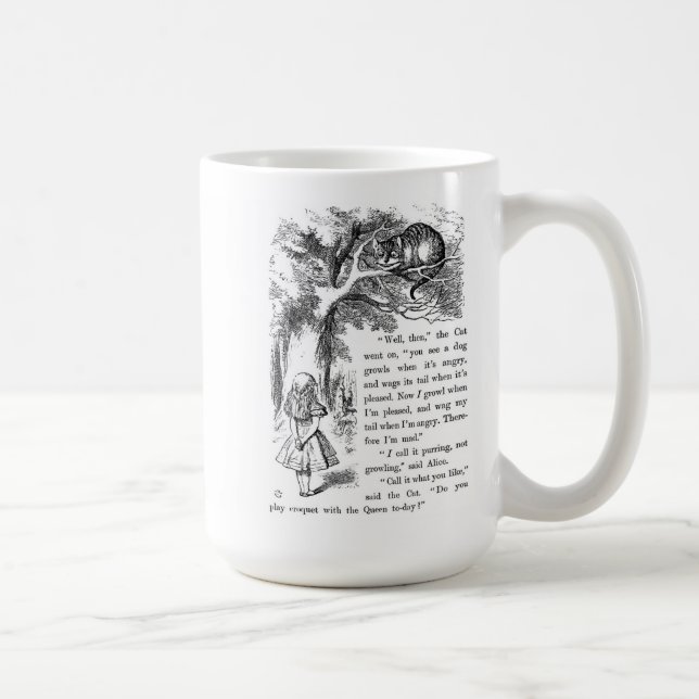 Cheshire cat , “ Alice in Wonderland ” Coffee Mug (Right)