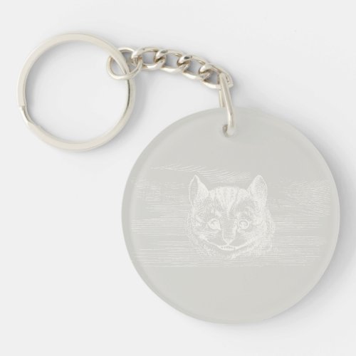 Cheshire Cat Alice in Wonderland CUSTOM COLOR Keychain