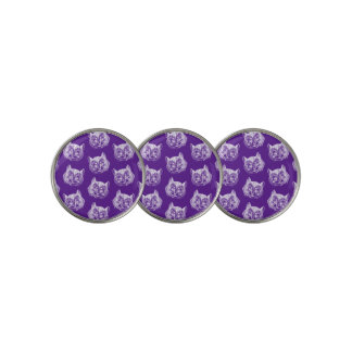 Cheshire Cat Alice in Wonderland Purple Vintage Golf Ball Marker