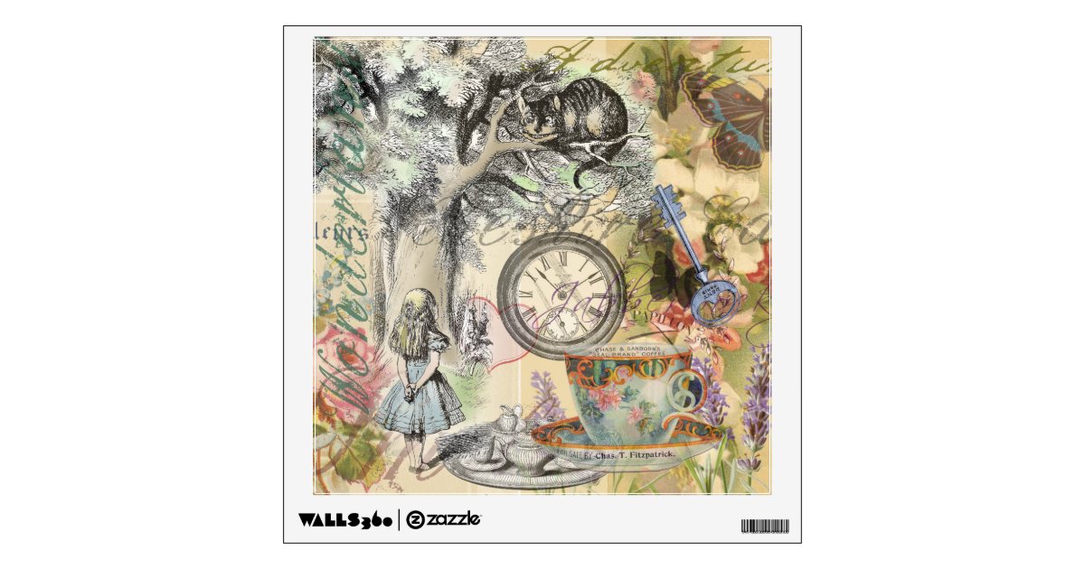 Cheshire Cat Alice In Wonderland Wall Decal Zazzle Com
