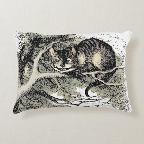 Cheshire Cat Alice Wonderland Classic Accent Pillow