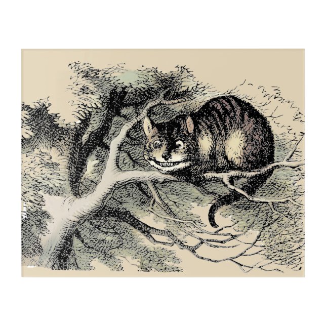 Cheshire Cat Alice Wonderland Classic Acrylic Print (Front)
