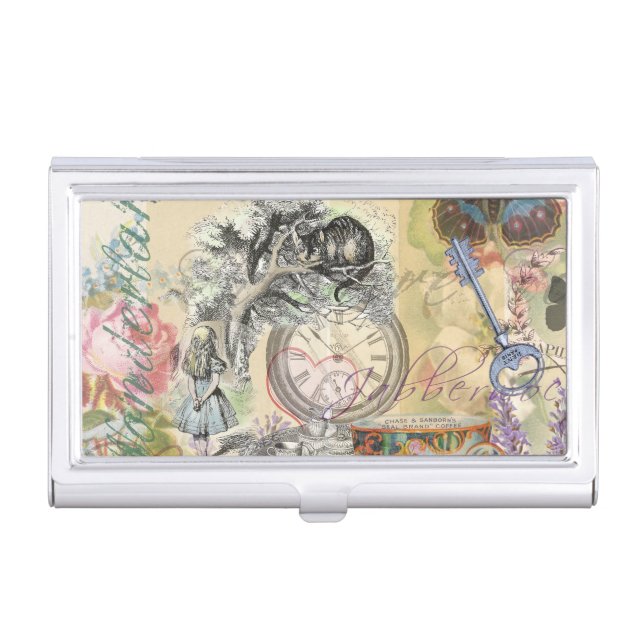 Cheshire Cat Alice Wonderland Classic Business Card Case (Front)