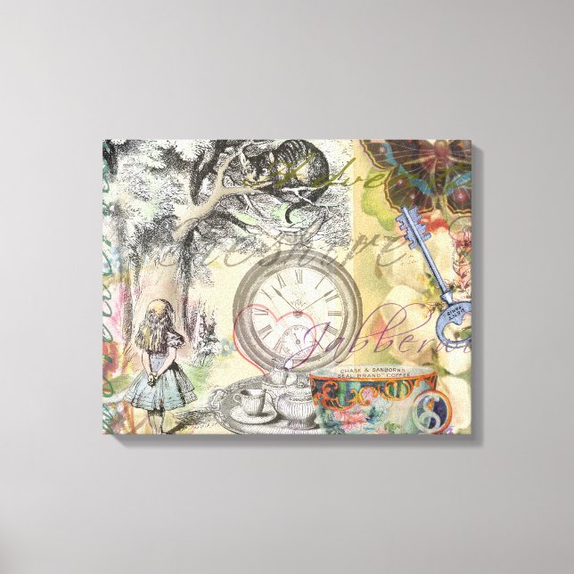 Cheshire Cat Alice Wonderland Classic Canvas Print (Front)