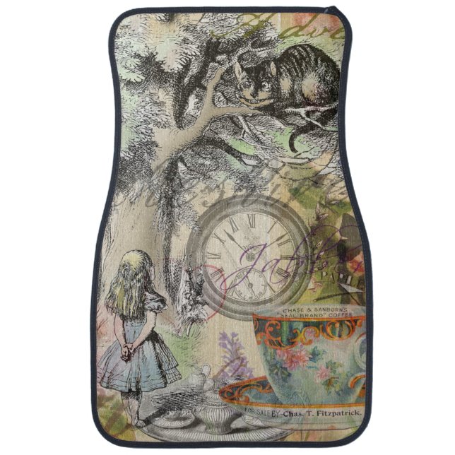 Cheshire Cat Alice Wonderland Classic Car Floor Mat (Front)