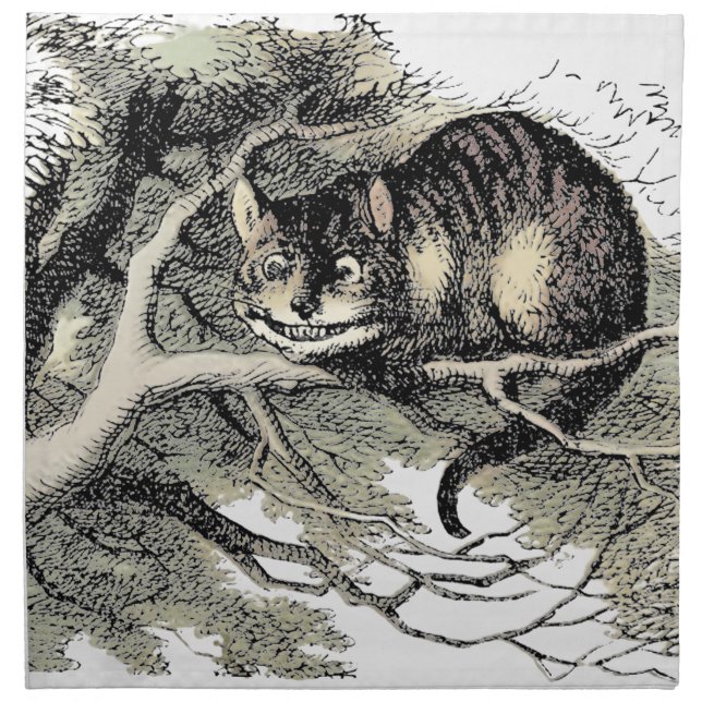 Cheshire Cat Alice Wonderland Classic Cloth Napkin (Front)