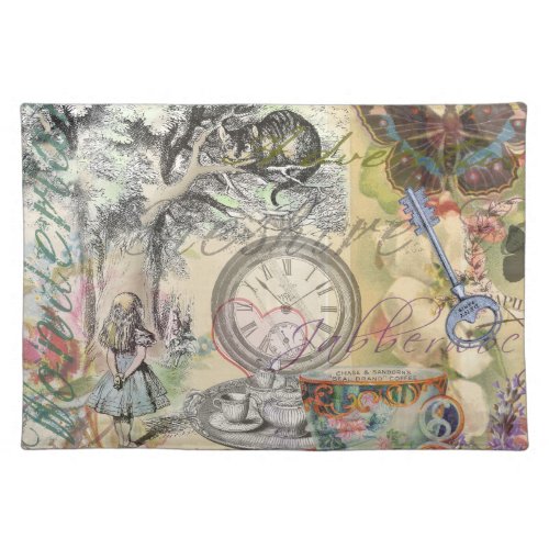 Cheshire Cat Alice Wonderland Classic Cloth Placemat