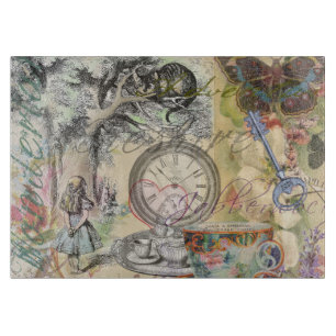Cheshire Cat Alice Wonderland Classic Cutting Board