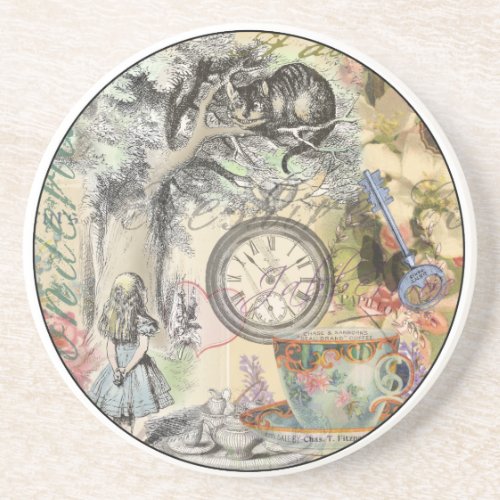 Cheshire Cat Alice Wonderland Classic Drink Coaster