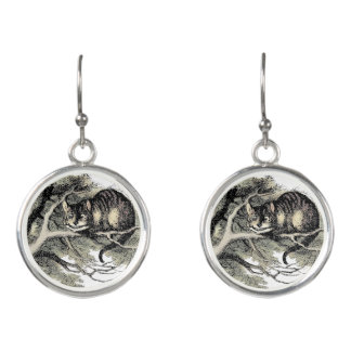 Cheshire Cat Alice Wonderland Classic Earrings