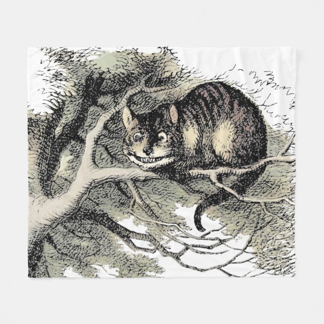 Cheshire Cat Alice Wonderland Classic Fleece Blanket (Front (Horizontal))