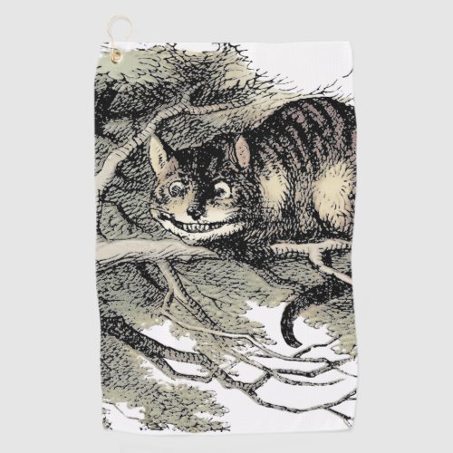 Cheshire Cat Alice Wonderland Classic Golf Towel