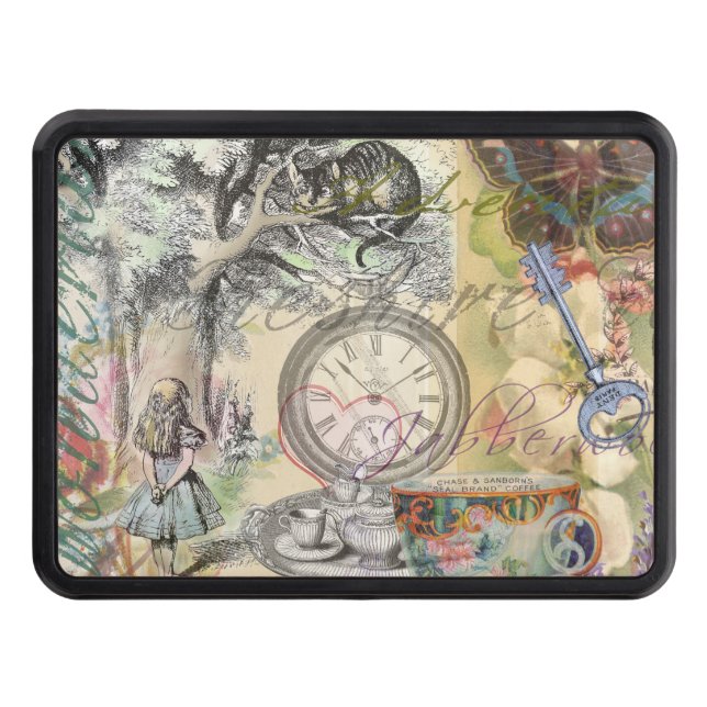 Cheshire Cat Alice Wonderland Classic Hitch Cover (Front)