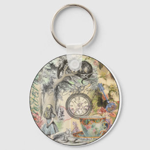 Cheshire Cat Alice Wonderland Classic Keychain