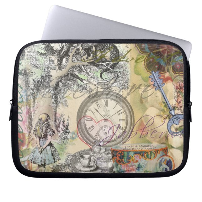 Cheshire Cat Alice Wonderland Classic Laptop Sleeve (Front)