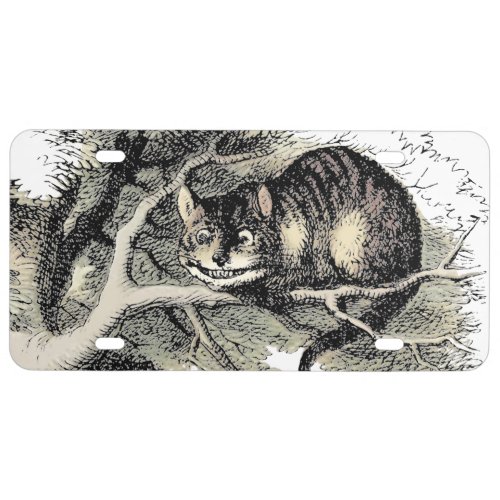 Cheshire Cat Alice Wonderland Classic License Plate