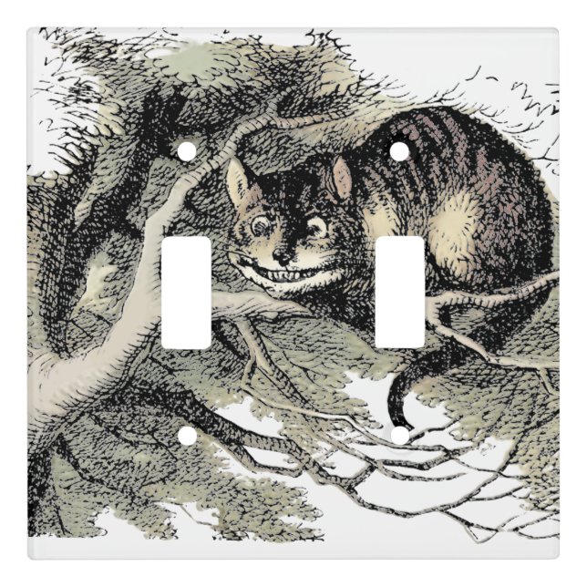 Cheshire Cat Alice Wonderland Classic Light Switch Cover (Front)