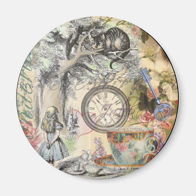 Cheshire Cat Alice Wonderland Classic Magnet (Front)