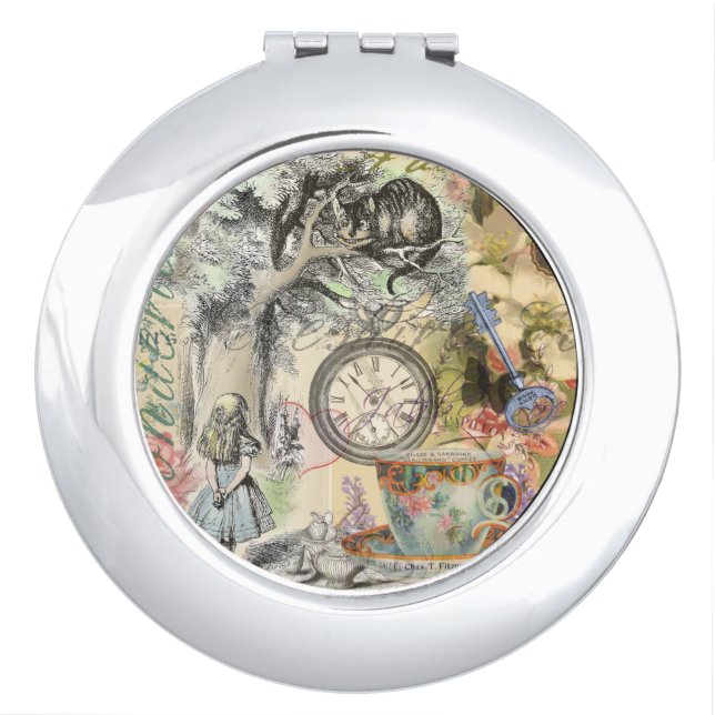 Cheshire Cat Alice Wonderland Classic Mirror For Makeup (Front)