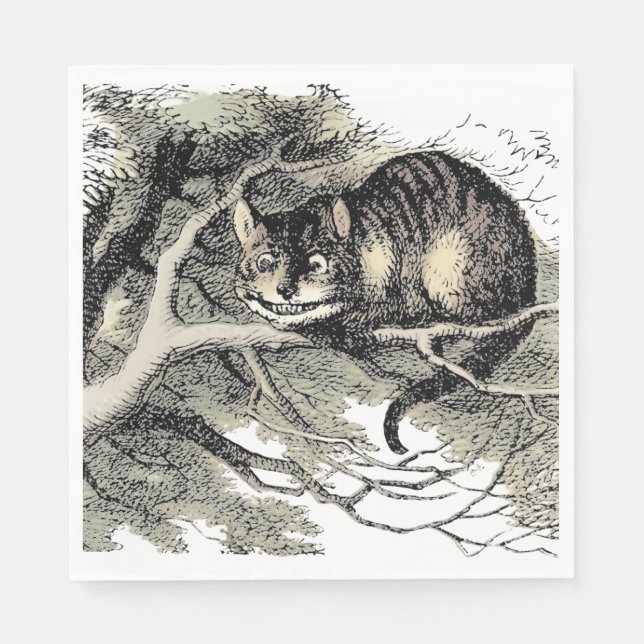 Cheshire Cat Alice Wonderland Classic Napkins (Front)