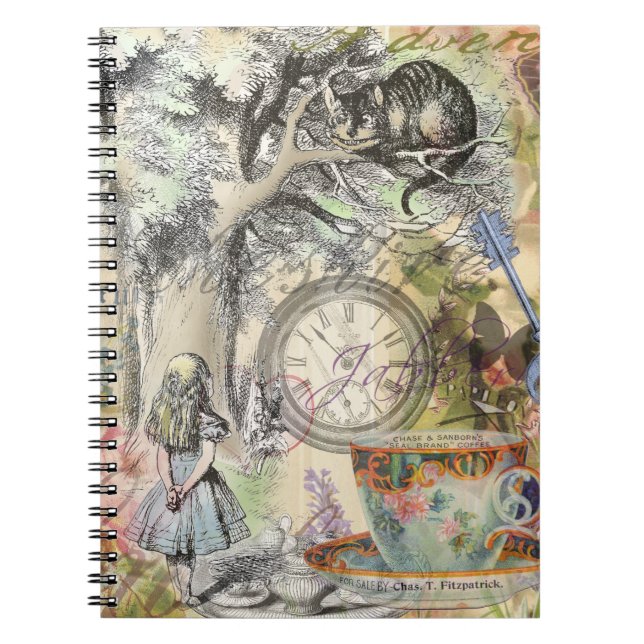 Cheshire Cat Alice Wonderland Classic Notebook (Front)