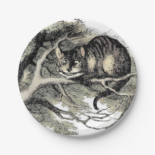 Cheshire Cat Alice Wonderland Classic Paper Plates