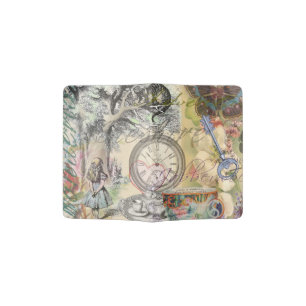 Cheshire Cat Alice Wonderland Classic Passport Holder
