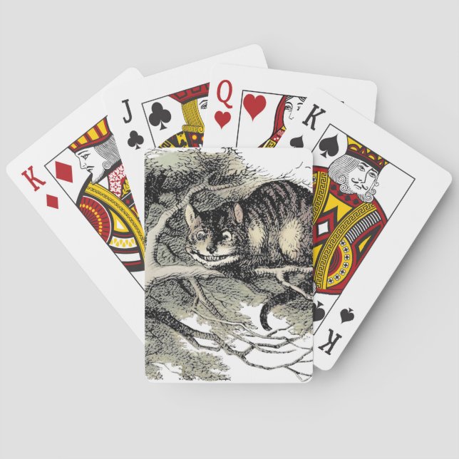 Cheshire Cat Alice Wonderland Classic Poker Cards (Back)