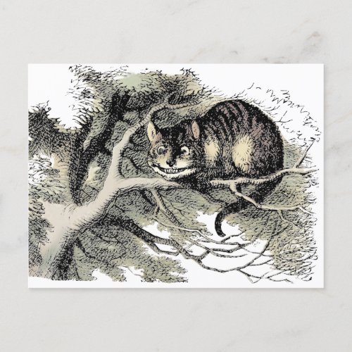 Cheshire Cat Alice Wonderland Classic Postcard