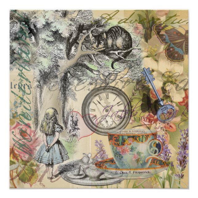 Cheshire Cat Alice Wonderland Classic Poster (Front)
