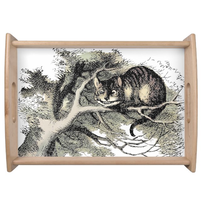 Cheshire Cat Alice Wonderland Classic Serving Tray (Front)
