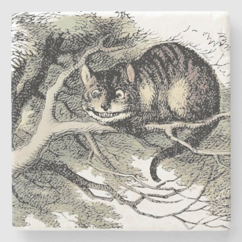 Cheshire Cat Alice Wonderland Classic Stone Coaster