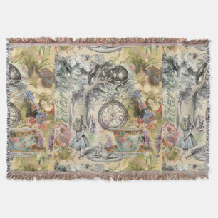 Cheshire Cat Alice Wonderland Classic Throw Blanket