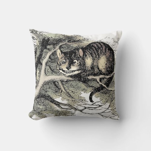 Cheshire Cat Alice Wonderland Classic Throw Pillow