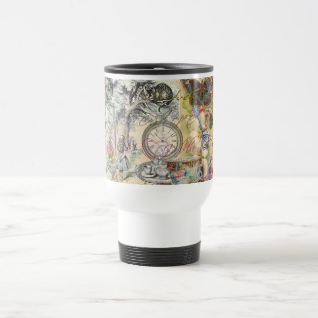 Cheshire Cat Alice Wonderland Classic Travel Mug (Center)
