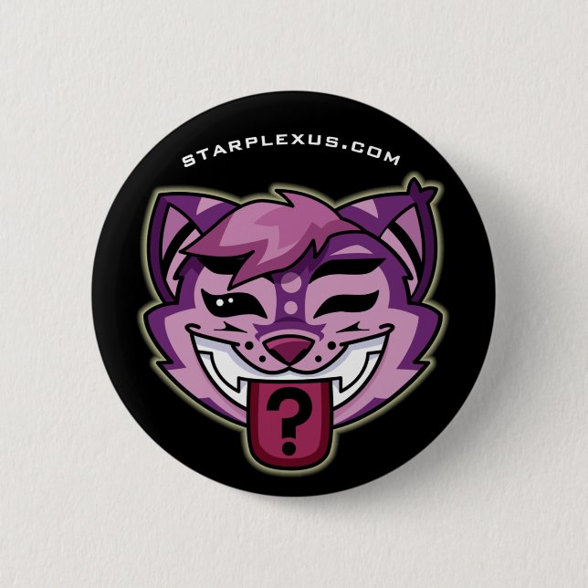 cheshire cat buton button (Front)