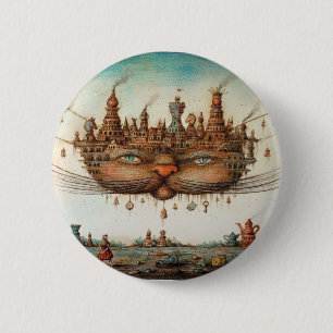 Cheshire Cat Button