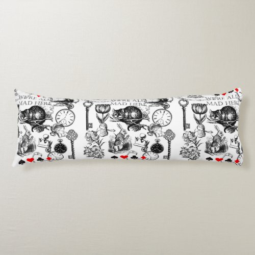 cheshire cat classic alice in wonderland art body pillow