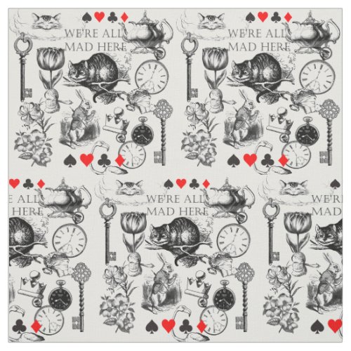 cheshire cat classic alice in wonderland art fabric