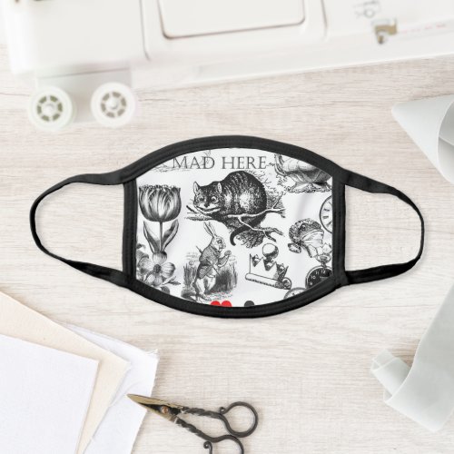 cheshire cat classic alice in wonderland art face mask